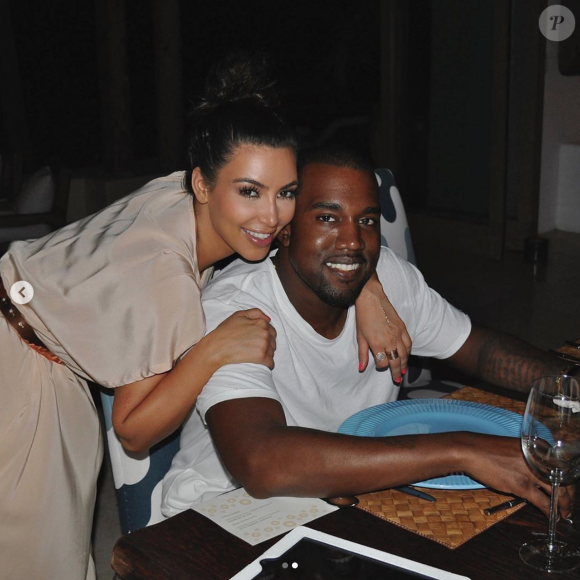 Kim Kardashian et Kanye West fêtent leur 6e anniversaire de mariage. Photo publiée le 24 mai 2020.