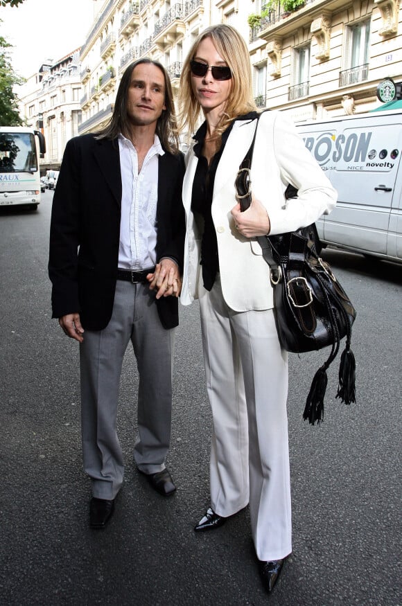 Tonya Kinzinger et son époux Bernard Lignon - Mariage de Jean-Pierre Pernaut et Nathalie Marquay à Paris. Le 23 juin 2007. @ABACAPRESS.COM