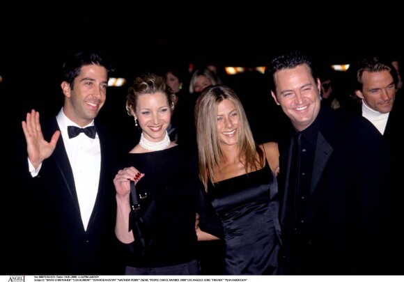David Schwimmer, Lisa Kudrow, Jennifer Aniston et Matthew Perry - 26e People Coice Awards à Los Angeles. Le 10 janvier 2000.