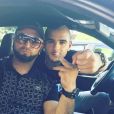 Le rappeur Samat, tué par balles le lundi 7 octobre 2019, sur Instagram. Il pose ici avec son ami, l'artiste Sofiane.