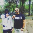 Le rappeur Samat, tué par balles le lundi 7 octobre 2019, sur Instagram. Ici avec le rappeur Kalash Criminel.