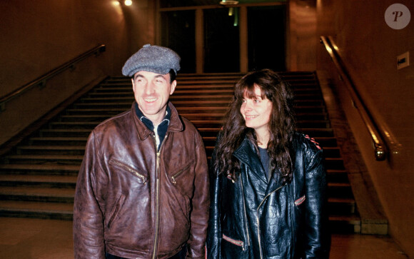 Marie Trintignant et François Cluzet à la première de 'Red hot again" à Paris. Le 1er décembre 1991.