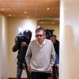 Exclusif - Après sa libération de la prison de la Santé, Patrick Balkany et sa femme Isabelle se rendent à la mairie de Levallois Perret le 12 février 2020.