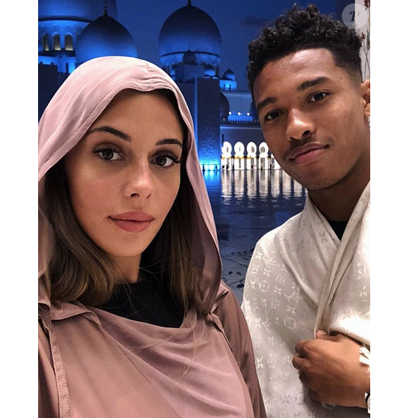 Coralie Porrovecchio et son amoureux Boubacar Kamara en vacances à Dubaï. Décembre 2018.