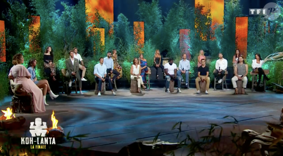 Les aventuriers lors de la grande finale de "Koh-Lanta, l'île des héros" sur TF1 vendredi 5 juin 2020.