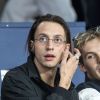 Roméo Elvis (Roméo Johnny Elvis Kiki Van Laeken) frère de la chanteuse Angele dans les tribunes lors du match UEFA Ligue des Champions groupe A, opposant le Paris Saint-Germain (PSG) au Real Madrid au Parc des Princes à Paris, France, le 18 septembre 2019. Le PSG a gagné 3-0. © Cyril Moreau/Bestimage