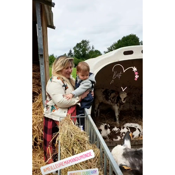 Marilou Berry et son fils Andy sur Instagram, le 6 juin 2020.