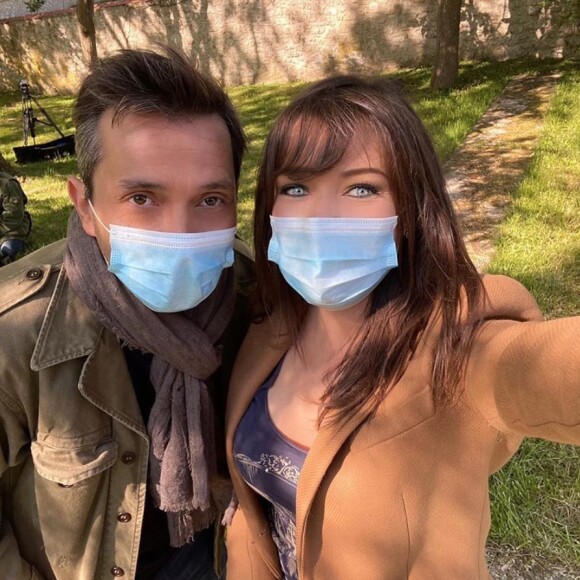 Elsa Esnoult et Sébastien Roch sur Instagram. Le 14 mai 2020.