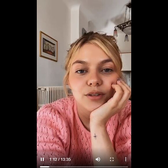 Louane (Emera) s'est confiée sur la naissance de sa fille Esmée lors d'un live sur Instagram le 9 juin 2020.