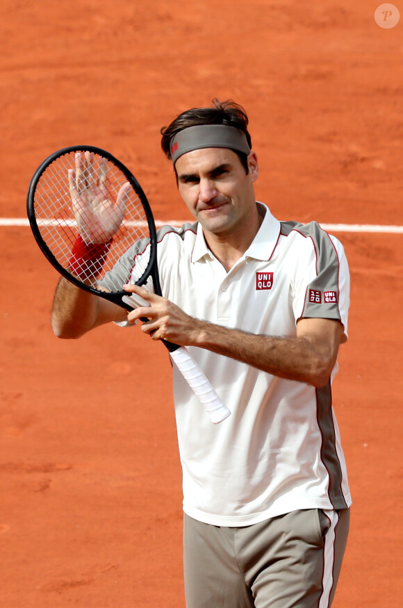 Roger Federer lors des Internationaux de France de Tennis de Roland Garros 2019 à Paris, France, le 29 mai 2019 © Jacovides-Moreau/Bestimage