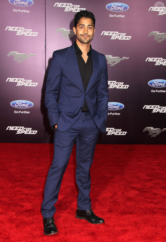 Manish Dayal - Première du film "Need For Speed" au TCL Chinese Theatre à Hollywood, le 6 mars 2014.