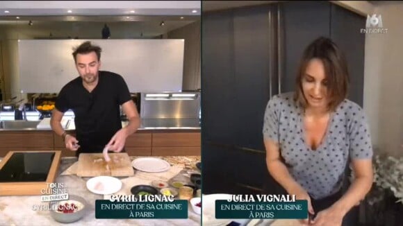 Kad Merad rejoint Julia Vignali en cuisine, dans "Tous en cuisine", le 11 juin 2020, en direct sur M6