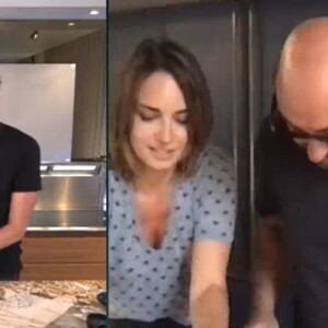 Julia Vignali et Kad Merad dans "Tous en cuisine", le 11 juin 2020, sur M6