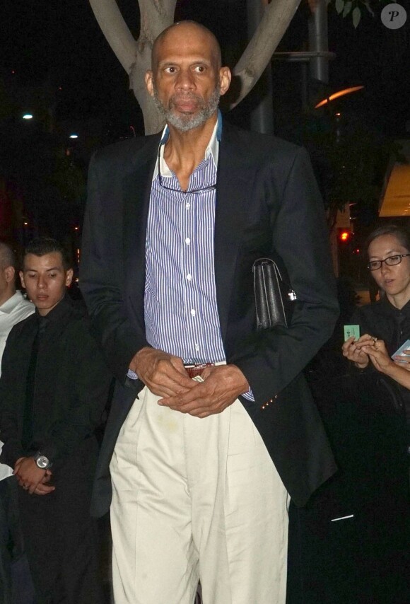 Kareem Abdul-Jabbar chez Mr. Chow à Beverly Hills, le 9 août 2014.