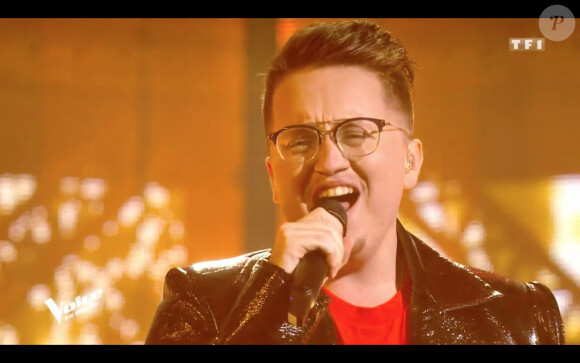 Antoine Delie lors de la finale de The Voice 2020, diffusée sur TF1. Le samedi 13 juin 2020.