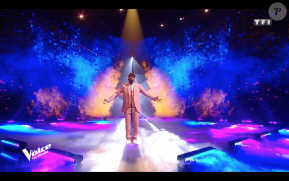 Tom Rochet lors de la finale de The Voice 2020, diffusée sur TF1. Le samedi 13 juin 2020.