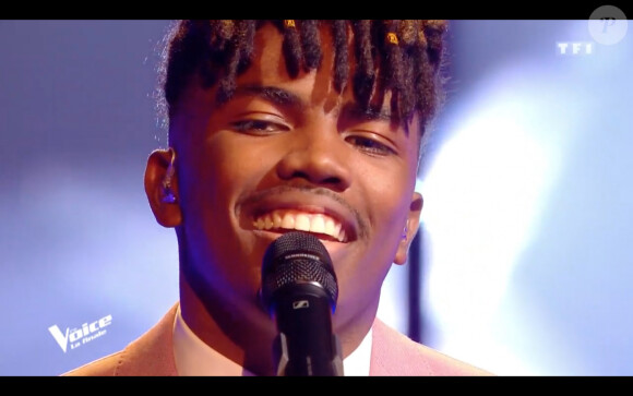 Tom Rochet lors de la finale de The Voice 2020, diffusée sur TF1. Le samedi 13 juin 2020.
