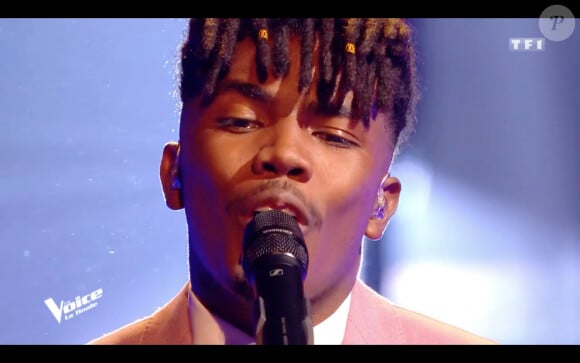 Tom Rochet lors de la finale de The Voice 2020, diffusée sur TF1. Le samedi 13 juin 2020.