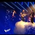 Vianney et Antoine Delie lors de la finale de The Voice 2020, diffusée sur TF1. Le samedi 13 juin 2020.