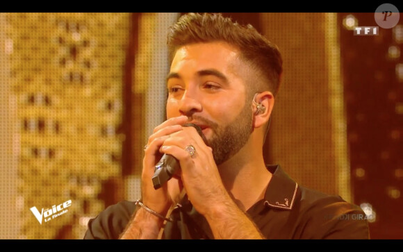 Kendji Girac lors de la finale de The Voice 2020, diffusée sur TF1. Le samedi 13 juin 2020.