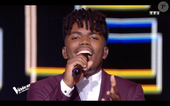Tom Rochet lors de la finale de The Voice 2020, diffusée sur TF1. Le samedi 13 juin 2020.
