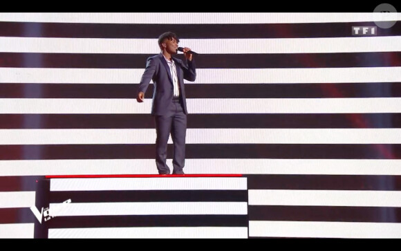 Tom Rochet lors de la finale de The Voice 2020, diffusée sur TF1. Le samedi 13 juin 2020.