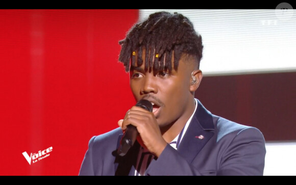 Tom Rochet lors de la finale de The Voice 2020, diffusée sur TF1. Le samedi 13 juin 2020.