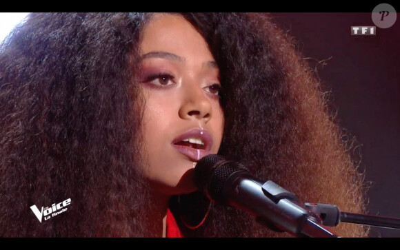 Whitney, grande gagnante de la huitième saison, lors de la finale de The Voice 2020, diffusée sur TF1. Le samedi 13 juin 2020.