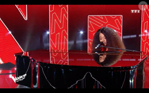 Whitney, grande gagnante de la huitième saison, lors de la finale de The Voice 2020, diffusée sur TF1. Le samedi 13 juin 2020.