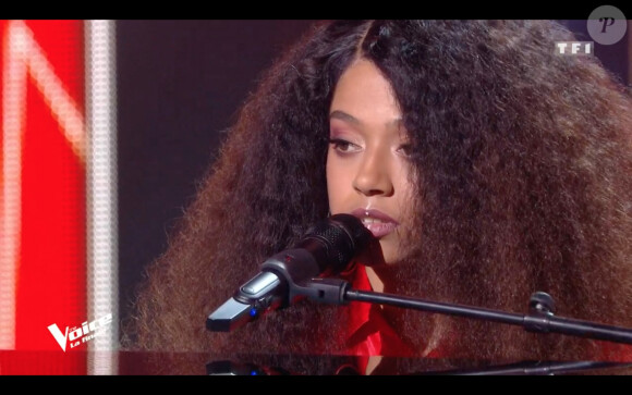 Whitney, grande gagnante de la huitième saison, lors de la finale de The Voice 2020, diffusée sur TF1. Le samedi 13 juin 2020.