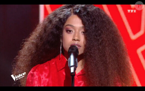 Whitney, grande gagnante de la huitième saison, lors de la finale de The Voice 2020, diffusée sur TF1. Le samedi 13 juin 2020.