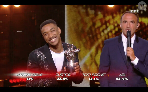 Abi est élu grand gagnant lors de la finale de The Voice 2020, diffusée sur TF1. Le samedi 13 juin 2020.