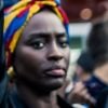Aïssa Maïga - People à la manifestation de soutien à Adama Traoré devant le tribunal de Paris le 2 juin 2020. © Cyril Moreau / Bestimage