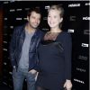 Virginie Efira (enceinte) et Mabrouk El Mechri Avant première de Mobius a l'UGC Normandie a Paris le 12 fevrier 2013.