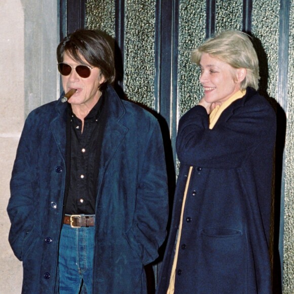 Jacques Dutronc et Françoise Hardy - Mariage de Michel Sardou et Anne-Marie Perier en 1999.