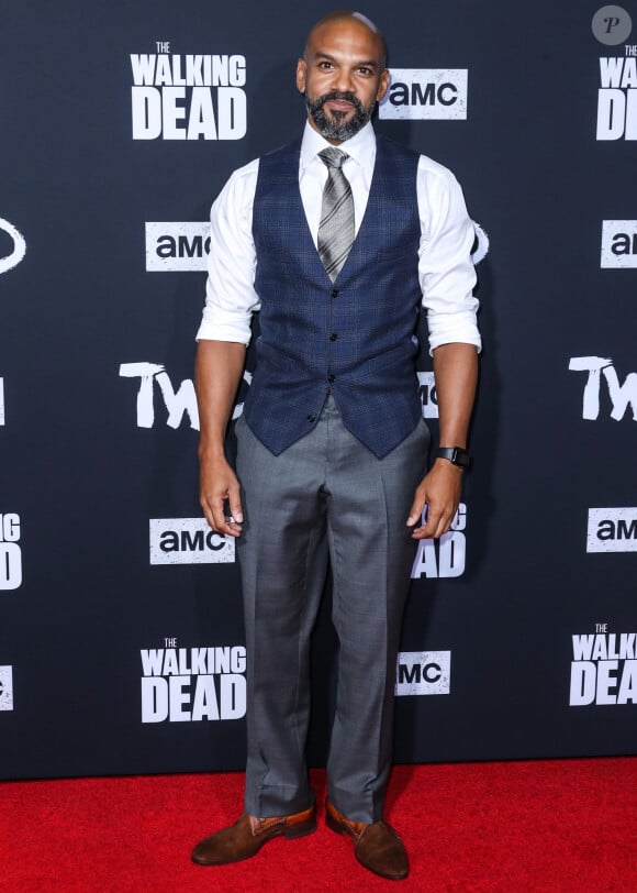 Khary Payton à la projection de la saison 10 de "The Walking Dead" au théâtre TCL Chinese dans le quartier de Hollywood à Los Angeles, le 23 septembre 2019.