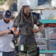 Exclusif - Khary Payton - Les acteurs sur le tournage de la saison 9 de la série 'The Walking Dead' à Atlanta, le 3 mai 2018.