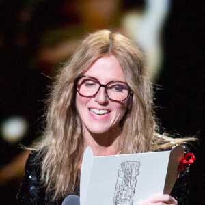 Sandrine Kiberlain, présidente de la 45e cérémonie des César, lors de la 45e cérémonie des César à la Salle Pleyel à Paris le 28 février 2020.