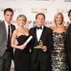 Darin Brooks, Kim Matula, Bradley Bell, Katherine Kelly Lang, Thorsten Kaye (acteurs de la série télévisée Amour, Gloire et Beauté) - Photocall du prix "Golden Nymph" à l'occasion du 54e Festival de télévision de Monte-Carlo à Monaco le 11 juin 2014.