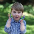 Portrait du prince Louis réalisé par sa mère Kate Middleton pour son deuxième anniversaire, le 22 avril 2020 sur Instagram.