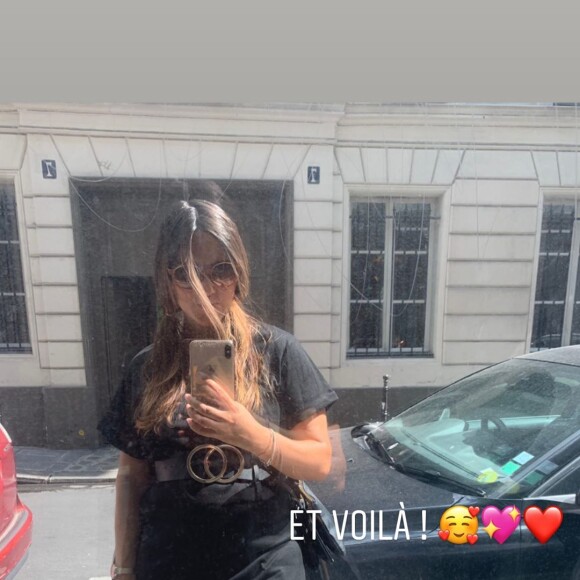 Joyce Jonathan dévoile son ventre arrondi sur Instagram, le 19 juin 2020.