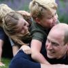 Le prince William, duc de Cambridge à l'occasion de ses 38 ans et de la fête des pères en compagnie de ses enfants le prince George, la princesse Charlotte et le prince Louis à Londres, Royaume Uni, le 21 juin 2020.