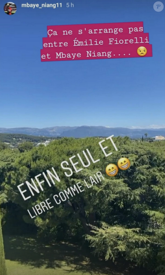 M'Baye Niang publie d'étranges messages concernant une possible séparation avec Emilie Fiorelli - Instagram, 15 juin 2020