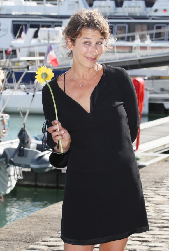 Isabelle Gélinas - Photocall du téléfilm "Les Chamois" lors de la 19e édition du Festival de la Fiction TV de la Rochelle, France, le 16 septembre 2017. © Patrick Bernard/Bestimage