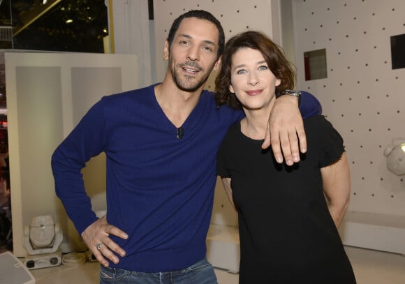 Tomer Sisley et Isabelle Gélinas - Enregistrement de l'émission "Vivement Dimanche" au studio Gabriel à Paris, le 6 janvier 2016. © Guirec Coadic/Bestimage