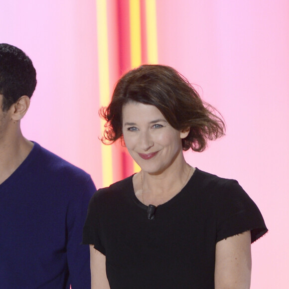 Tomer Sisley et Isabelle Gélinas - Enregistrement de l'émission "Vivement Dimanche" au studio Gabriel à Paris, le 6 janvier 2016. © Guirec Coadic/Bestimage