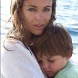 Elizabeth Hurley et son fils Damian. Photo publiée en juillet 2019
