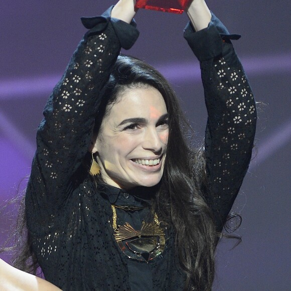 Yael Naim - Victoire Artiste féminine de l'année - Cérémonie des 31 èmes Victoires de la Musique au Zénith de Paris le 12 février 2016 © Guirec Coadic / Bestimage