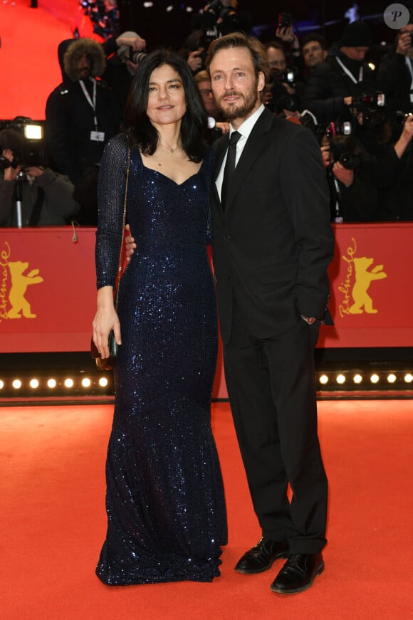 Jasmin Tabatabai et son mari Andreas Pietschmann, - Cérémonie d'ouverture du festival international du film de Berlin (20 février - 1er mars 2020), le 20 février 2020, avec la projection du film de P. Falardeau, "My Salinger Year"