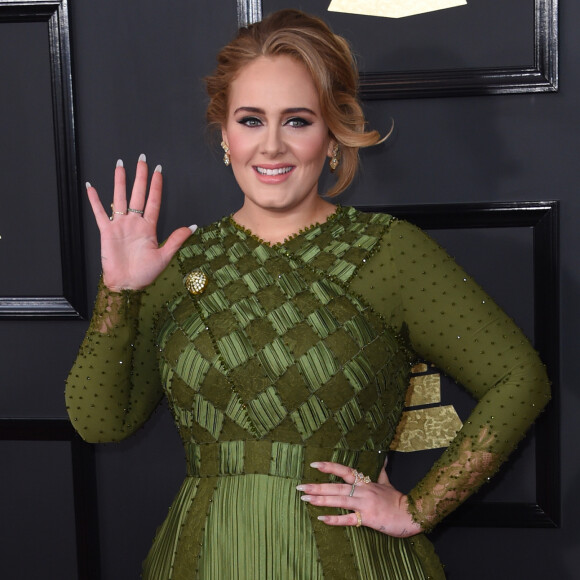 Adele à la 59ème soirée annuelle des Grammy Awards au théâtre Microsoft à Los Angeles, le 12 février 2017 © Chris Delmas/Bestimage